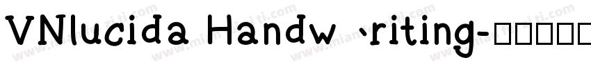 VNlucida Handwriting字体转换